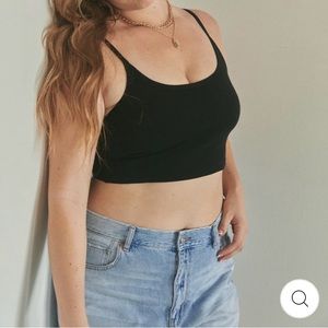 Klassy Network Ribbed Brami (Crop)